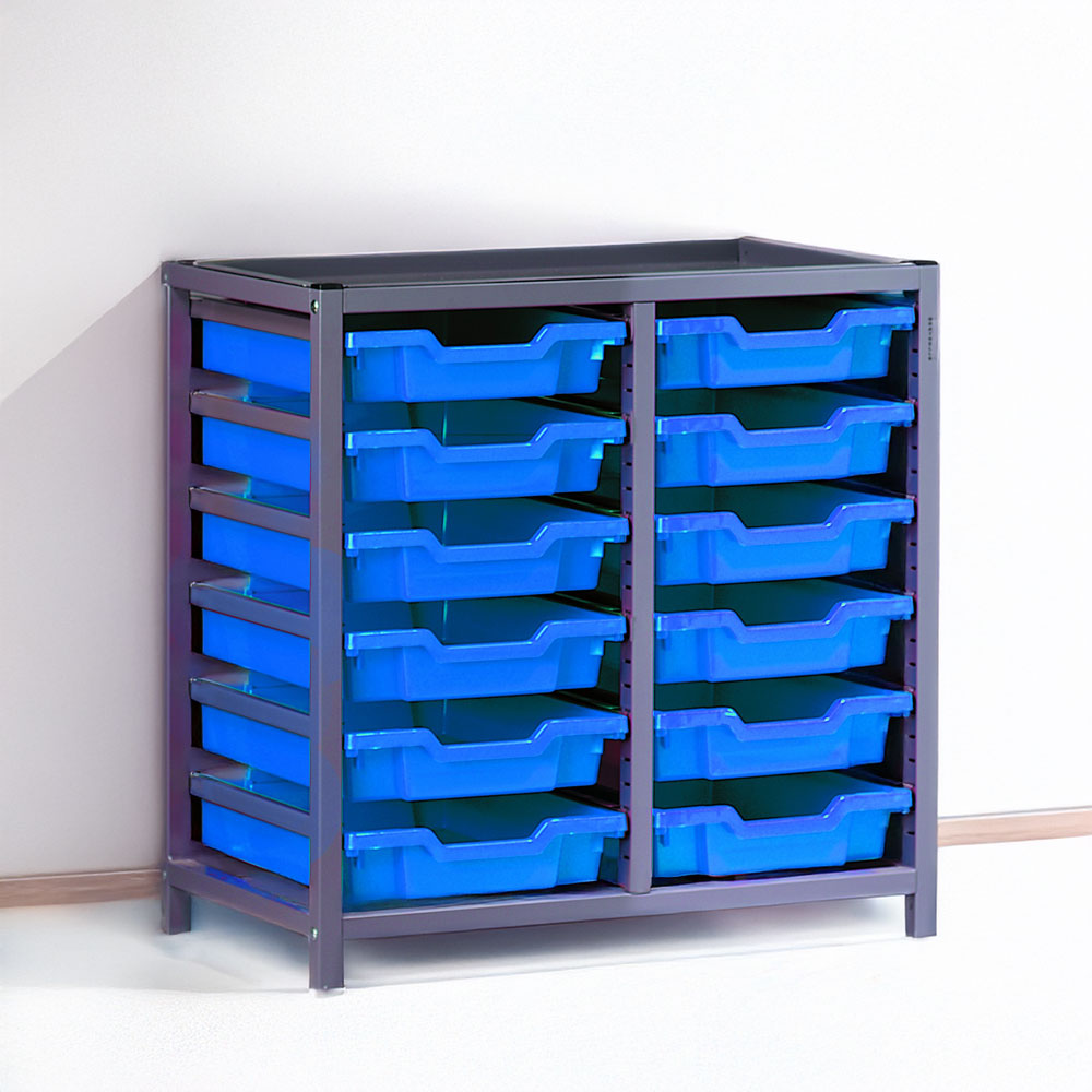 Static Metal School Tray Storage