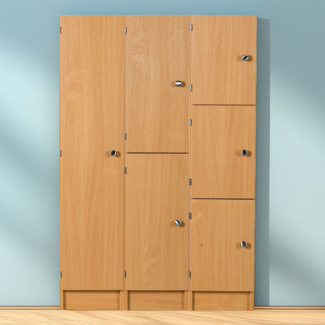 Wooden Cloakroom Lockers