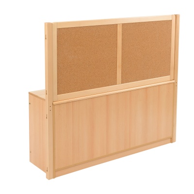 Room Scene - 4 Bay A4 12 Deep Tray Unit + Cork / Drywipe Divider