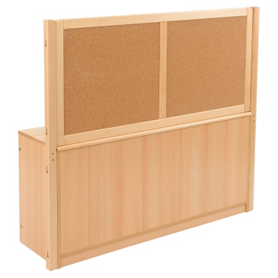 Room Scene - 4 Bay A4 8 Deep / 8 Shallow Tray Unit + Cork / Drywipe Divider