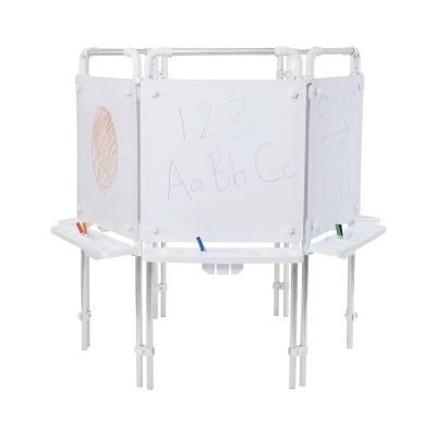 6 Sided Children's Easel + 6 Dry Wipe Boards