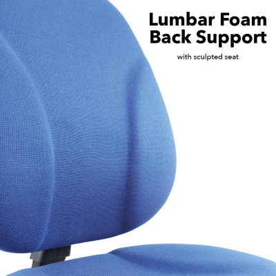 Bilbao Fabric Operators Chair with Lumbar Support