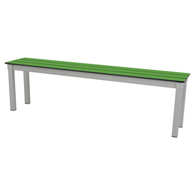 Enviro Slatted Top Outdoor Rectangular Bench