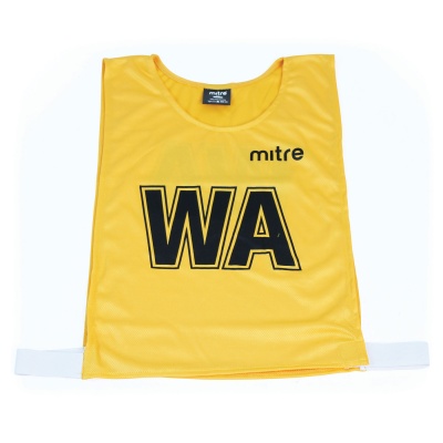 Mitre Pro Netball Bib Set Yellow, Set Of 7