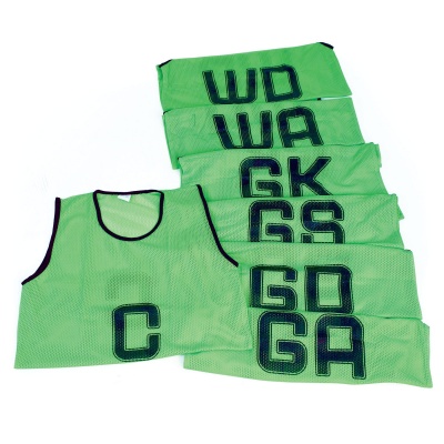 Mesh Netball Bib Set - Green, Set Of 7