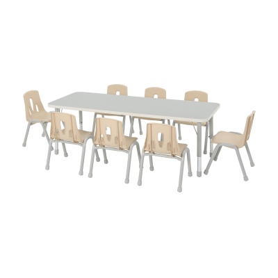 Thrifty Height Adjustable Rectangular Table