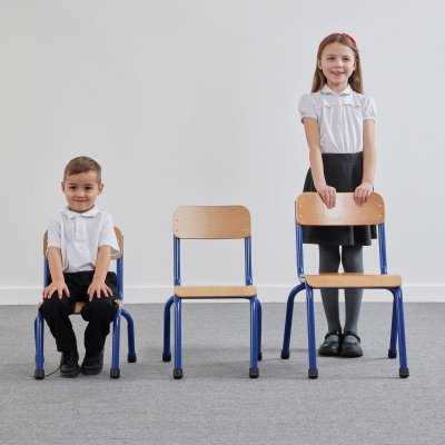 Milan Wood Seat Classroom Chair (Pack of 4)