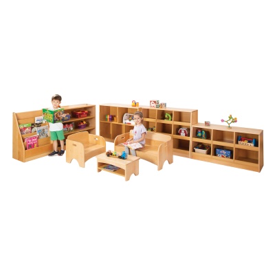 Zona Children's Library - Wooden Reading Sofa