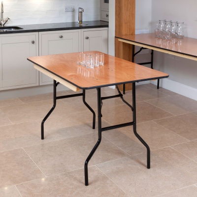 Plywood Rectangular Folding Table