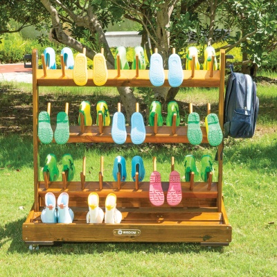 Outdoor Mobile Welly & Shoe Rack