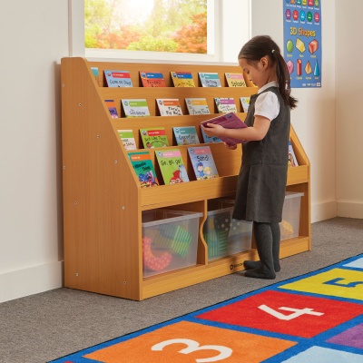 Milan Tiered Bookcase - 3 Large Trays