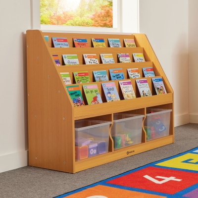 Milan Tiered Bookcase - 3 Large Trays