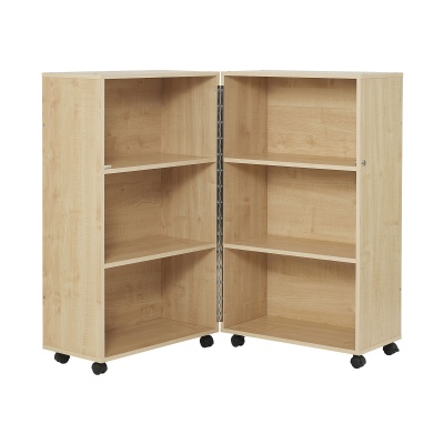 Maple Mobile Fold Away Bookcase