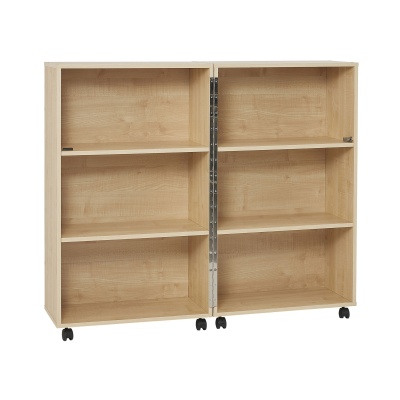 Maple Mobile Fold Away Bookcase