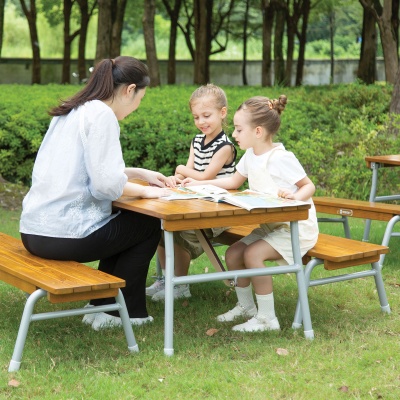 Children's Outdoor Table & Bench Set