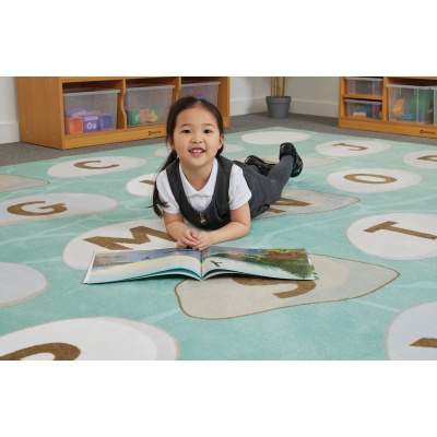 Alphabet Rocks Learning Rug