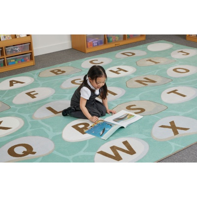 Alphabet Rocks Learning Rug