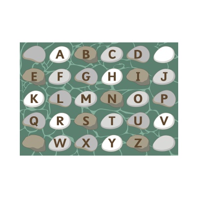 Alphabet Rocks Learning Rug