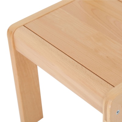 Children's Wooden Stacking Children's Chair - Beech (Pack of 4)