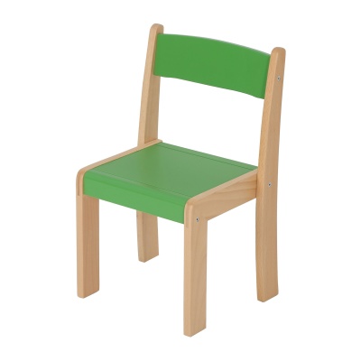 Children's Wooden Stacking Children's Chair - Mixed Colours (Pack of 4)