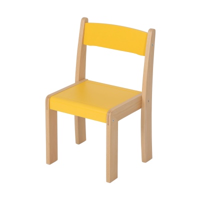 Children's Wooden Stacking Children's Chair - Mixed Colours (Pack of 4)