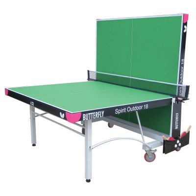 Butterfly Spirit 18 Outdoor Rollaway Table Tennis Table