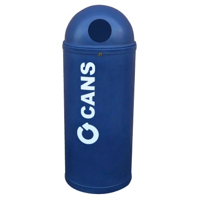 Slimline Classic Recycling Bin with White Messaging 52 Litre