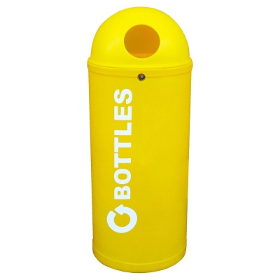 Slimline Classic Recycling Bin with White Messaging 52 Litre