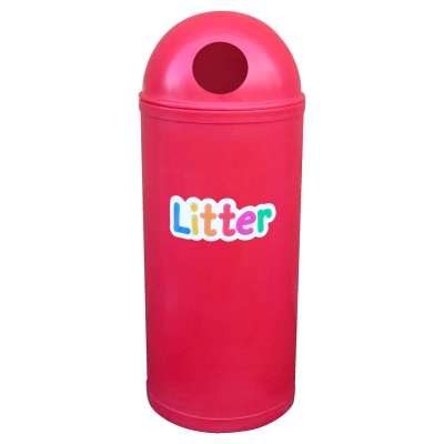 Slimline Classic Bin with Litter Wording 52 Litre