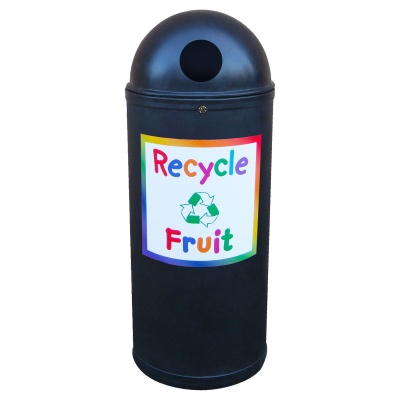 Slimline Classic Recycling Bin with Junior Style Graphics 52 Litre