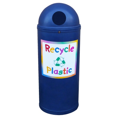 Slimline Classic Recycling Bin with Junior Style Graphics 52 Litre