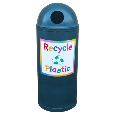 Slimline Classic Recycling Bin with Junior Style Graphics 52 Litre