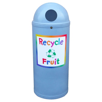 Slimline Classic Recycling Bin with Junior Style Graphics 52 Litre