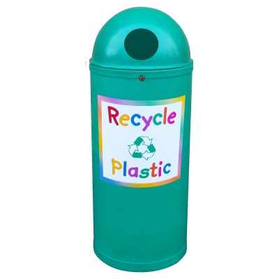 Slimline Classic Recycling Bin with Junior Style Graphics 52 Litre