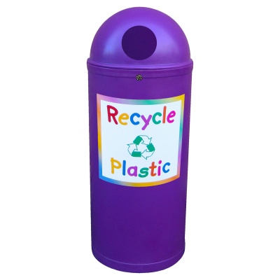 Slimline Classic Recycling Bin with Junior Style Graphics 52 Litre