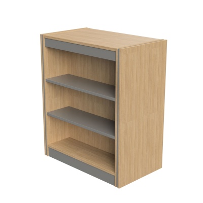 Spectrum Library Double Sided Flat Top Bookcase