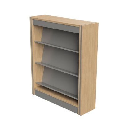 Spectrum Library Single Sided Reversible Shelf Bookcase