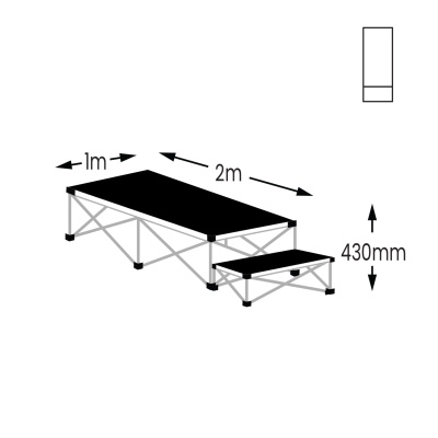 Gopak Ultralight Podium Stage Heavy-Duty Vinyl