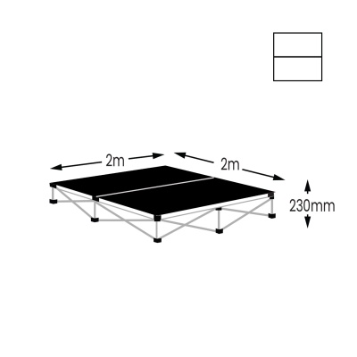 Gopak Ultralight Square Drum Riser Vinyl