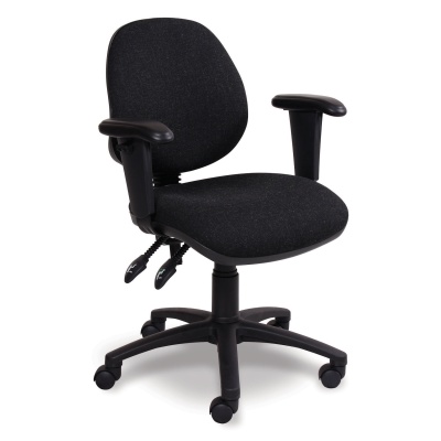 Advanced Mid-Back Office Chair + Adjustable Armrests