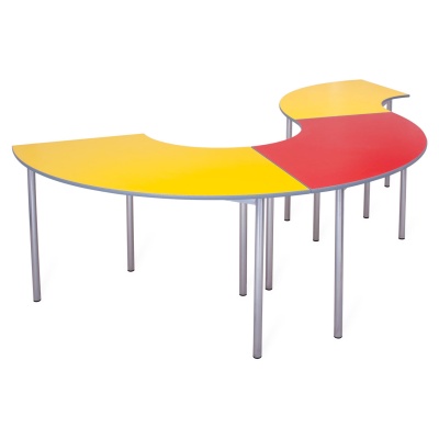 Advanced Premium Round Leg Curve School Table