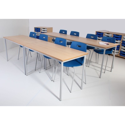 Advanced Premium Round Leg Rectangular School Table