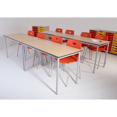 Advanced Premium Round Leg Rectangular School Table