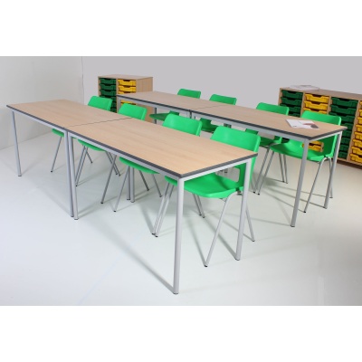 Advanced Premium Round Leg Rectangular School Table