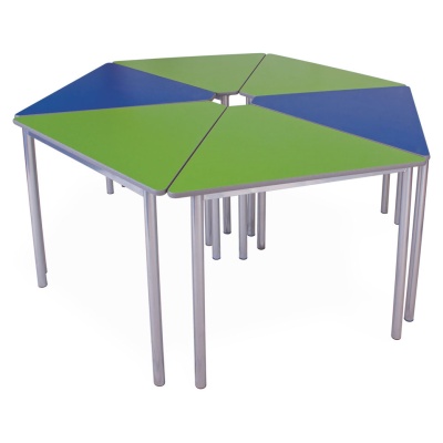 Advanced Premium Round Leg Wedge School Table