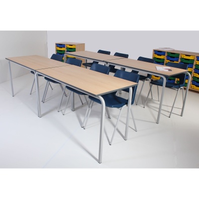 Advanced Slide-Stacking Rectangular Classroom Table