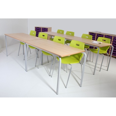 Advanced Slide-Stacking Rectangular Classroom Table