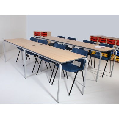 Advanced Slide-Stacking Rectangular Classroom Table