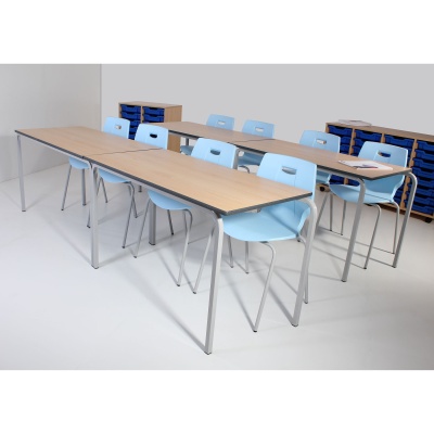 Advanced Slide-Stacking Rectangular Classroom Table