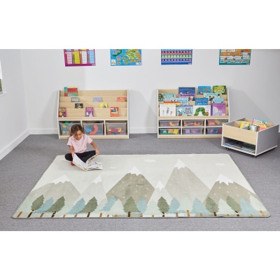 Calm Mountains Classroom Rug